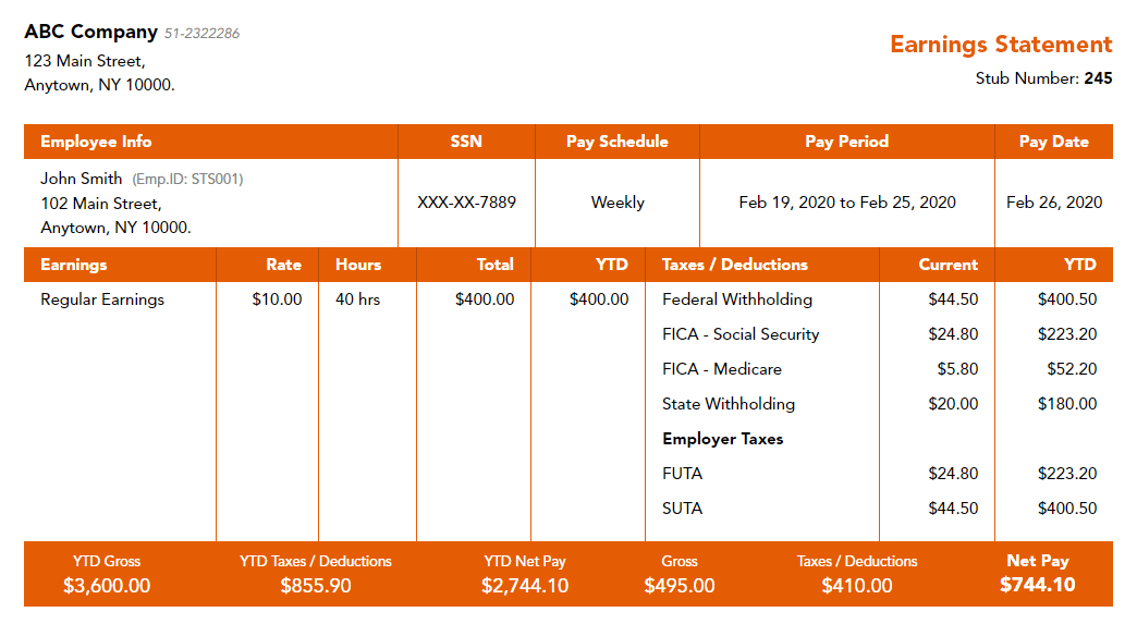 PayStub Creator App